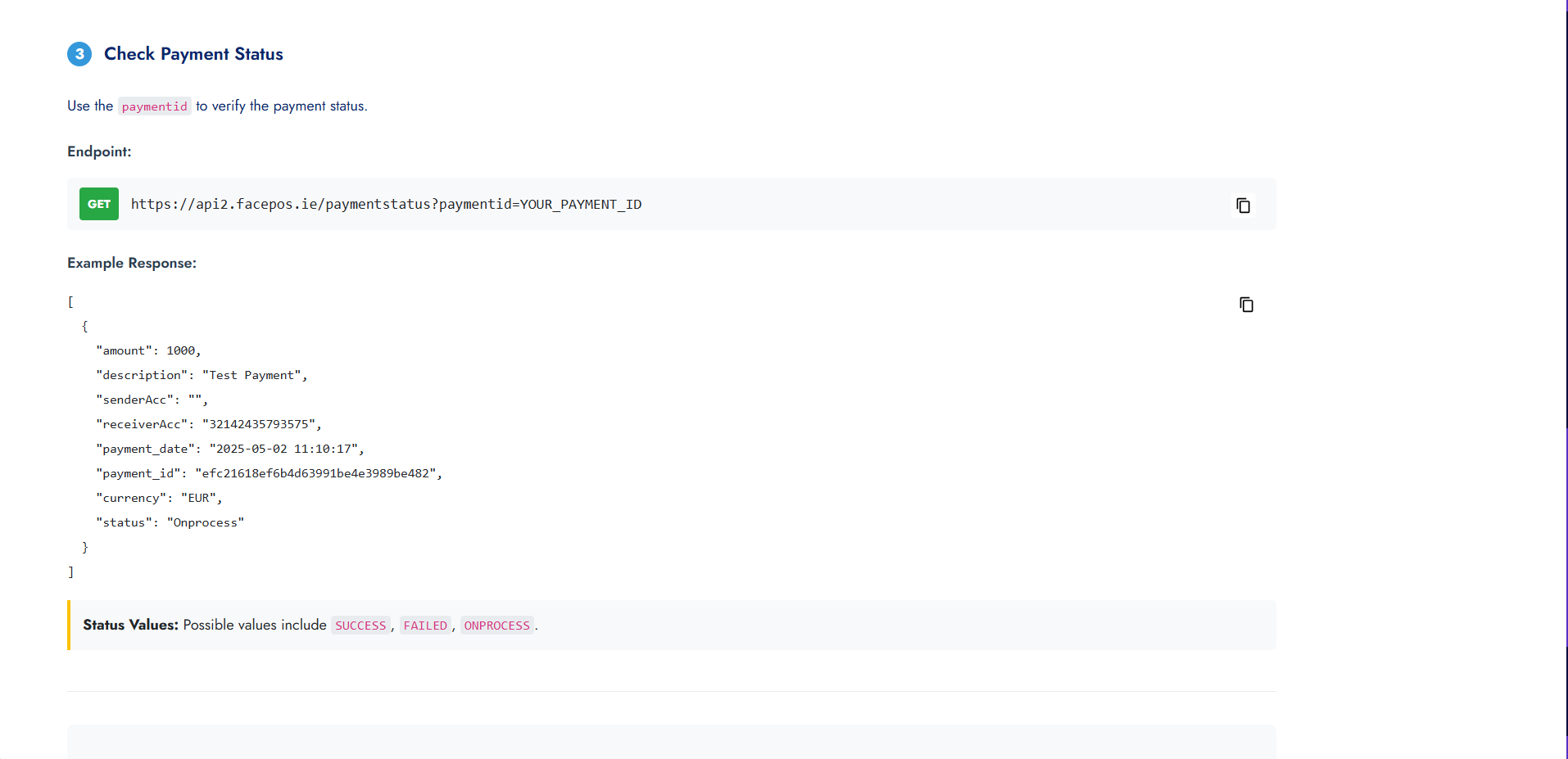 FacePOS Login Page